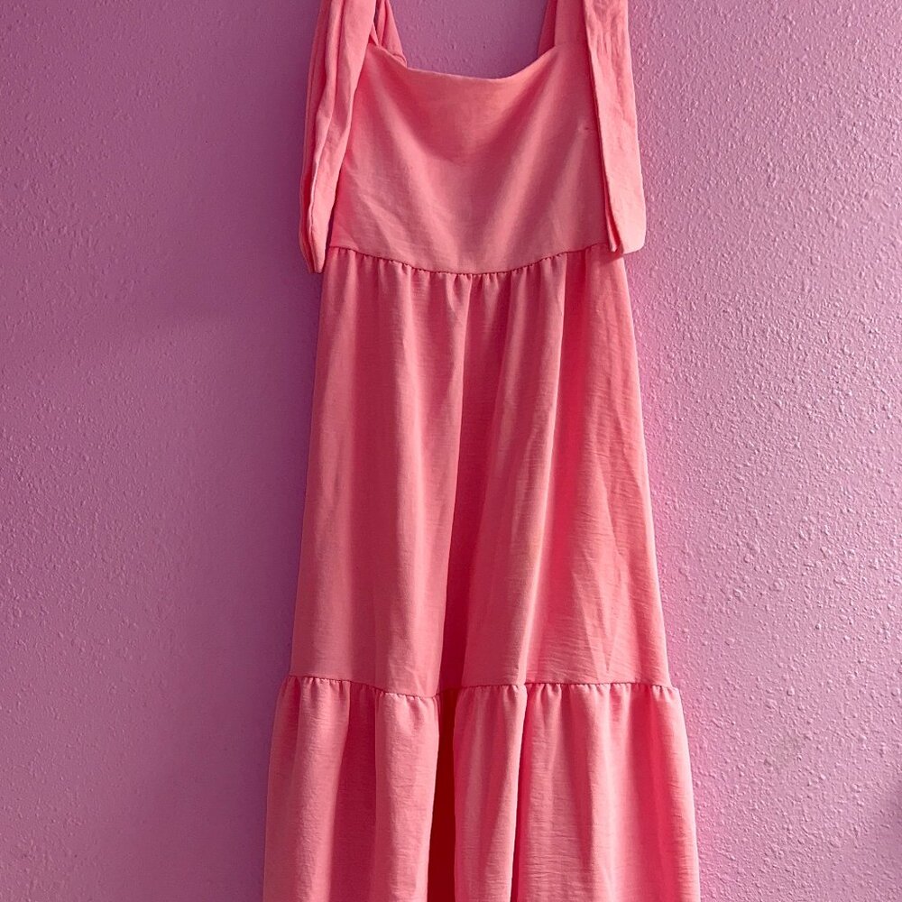 See You Monday bubble gum pink dress